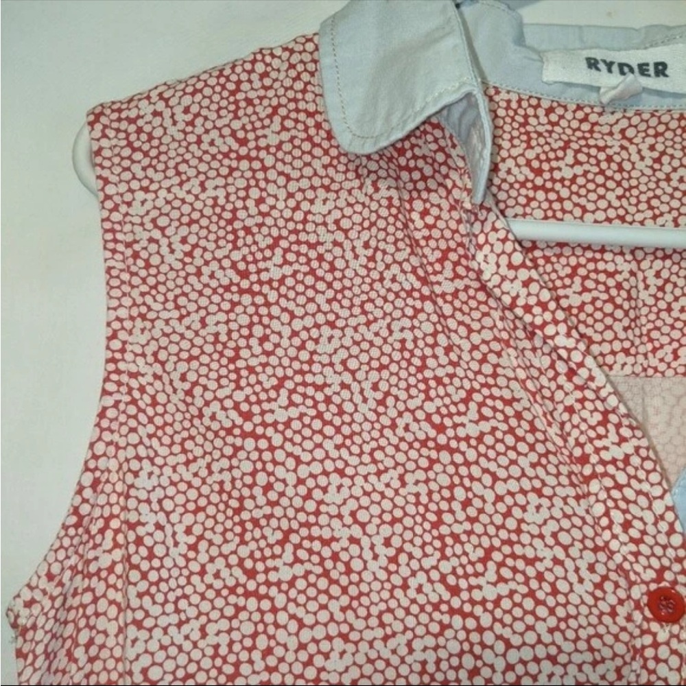Anthropologie Ryder Red and White polka dot Mini Dress